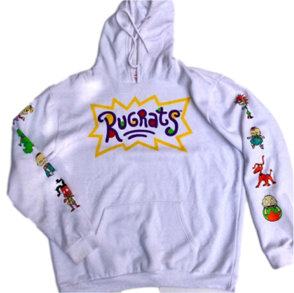 Nickelodeon RUGRATS white hoodie unisex size xl